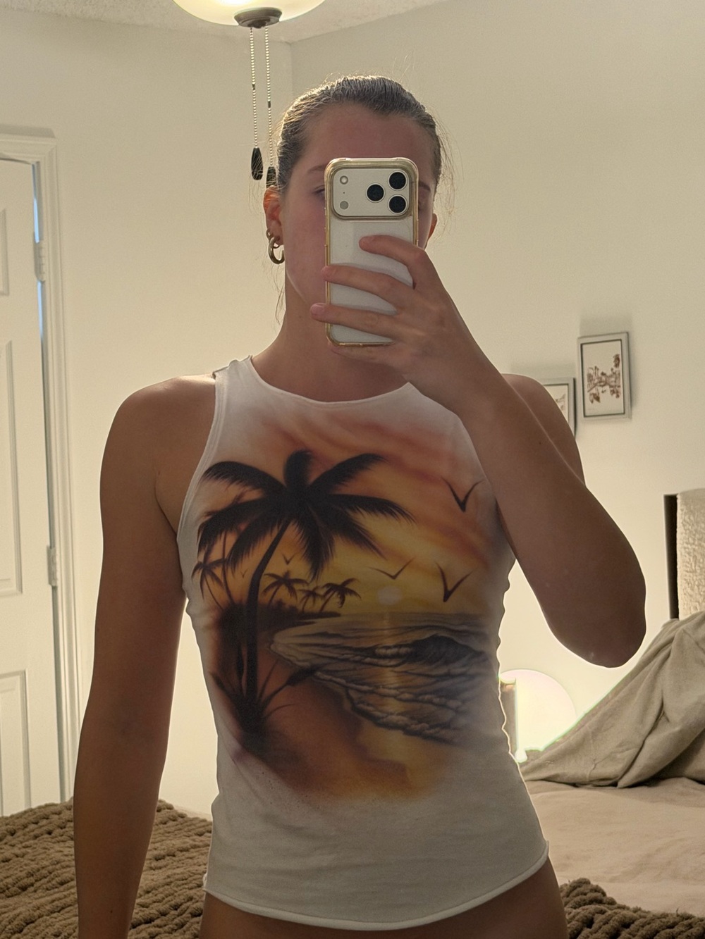 SKIMS Sunset Palm Beach Graphic Tank Top
